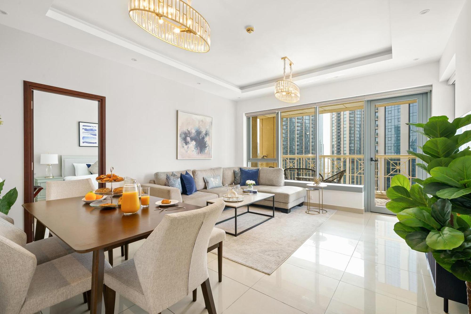 New! Luxury 3Bedroom With Spectacular Burj Views Downtown Dubai Eksteriør bilde